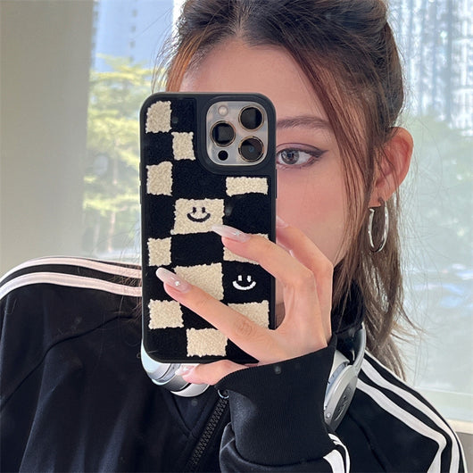 Funda para Teléfono Patrón Ajedrez Blanco y Negro - Image 8