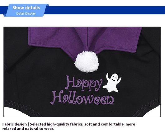 Suéter de Calabaza Divertido de Dos Piezas para Perros - Poncho Incluido - Image 20
