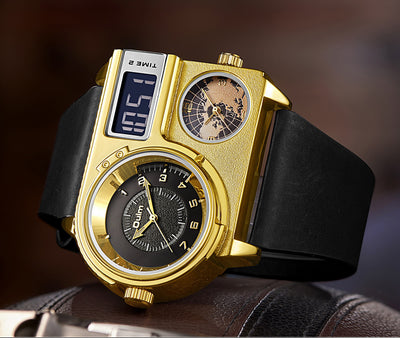 Reloj Deportivo Casual para Hombre con Esfera Grande y Correa de Cuero - Image 16