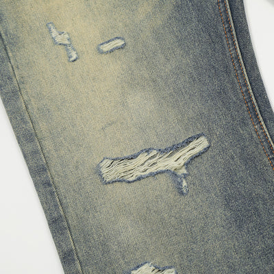 Pantalones Vaqueros Rotos Estilo Punk Retro para Hombre - Image 4