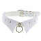 Personalized Punk Leather Collar Necklace Simple And Fashionable Blanco