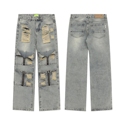 Pantalón de Trabajo Denim Recto con Bolsillos - Image 16
