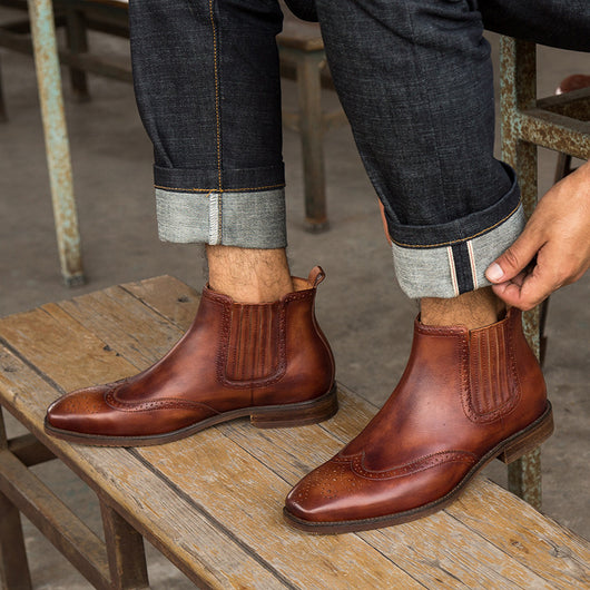 Botas Casuales Antipelaje con Cordones para Hombre - Image 4