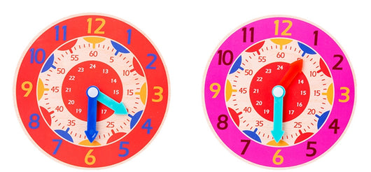 Reloj Educativo Montessori de Madera para Niños - Image 3