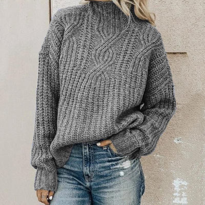 Suéter de Cuello Alto con Detalle Retorcido para Mujer - Image 6