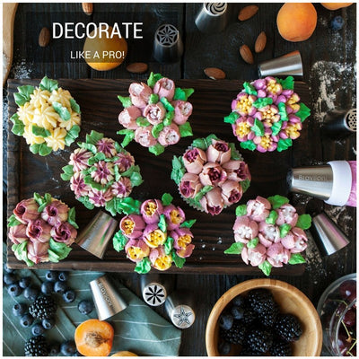 Set de 35 Boquillas Decorativas con Diseño de Tulipán para Repostería - Image 3