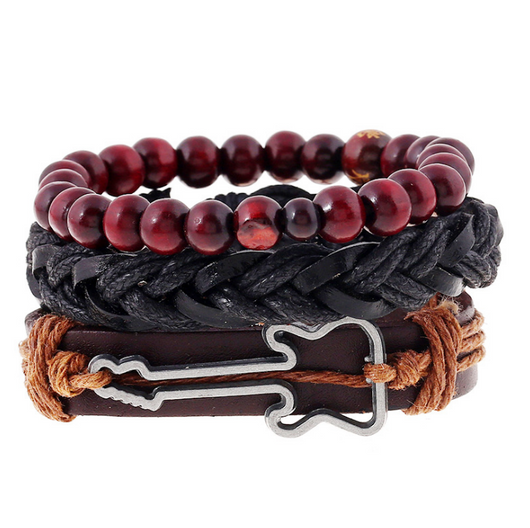 Pulseras de Cuero con Abalorios Artesanales - Image 16