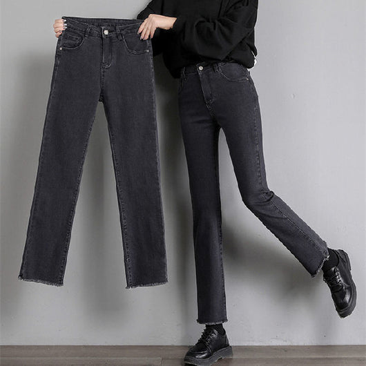 Pantalón Slim Cintura Alta Negro Cropped - Image 10