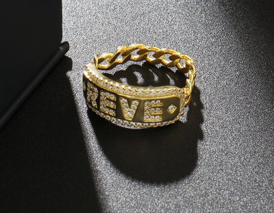 Anillo de Plata 925 con Cristal y Diamante - Diseño Minimalista para Parejas - Image 4