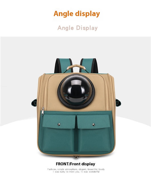 Mochila Transportadora Espacial para Gatos - Gran Capacidad Portátil - Image 16