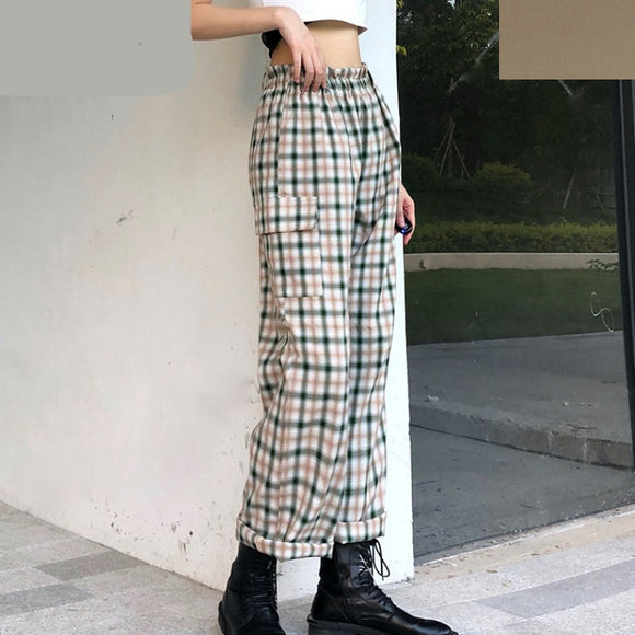 Pantalón Recto de Cintura Alta Holgado y Versátil
