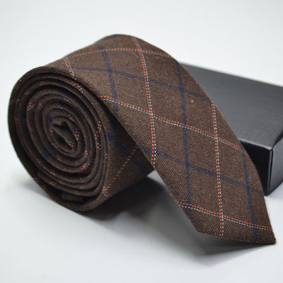 Corbata de Lana Imitación a Cuadros y Rayas para Bodas - Image 18