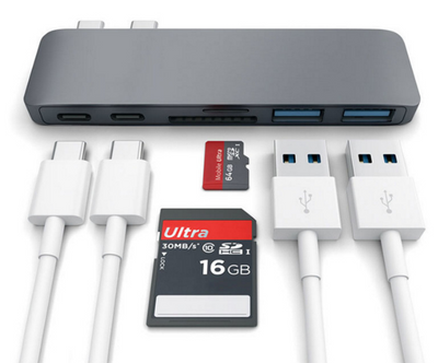 Hub USB-C Multifunción para Apple con Lector de Tarjetas SD/TF y Carga Rápida - Image 7