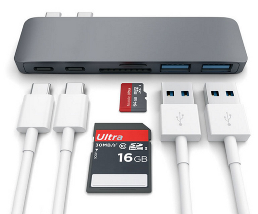 Hub USB-C Multifunción para Apple con Lector de Tarjetas SD/TF y Carga Rápida - Image 7