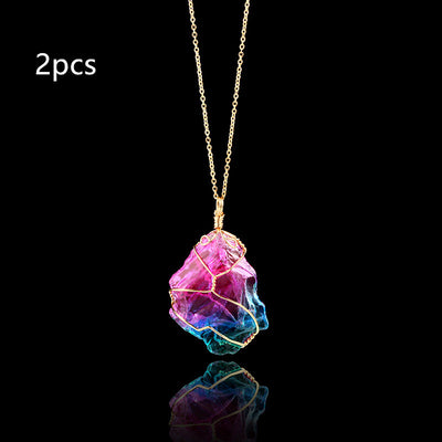 Collar de Cuarzo Arcoíris - Cristal Natural Energizante - Image 6