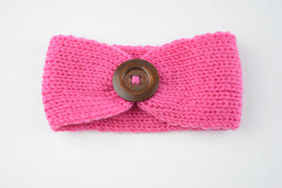 Diadema de lana tejida a mano para bebé - Image 7