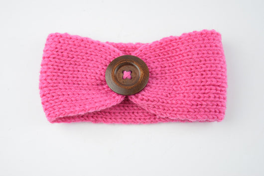 Diadema de lana tejida a mano para bebé - Image 7