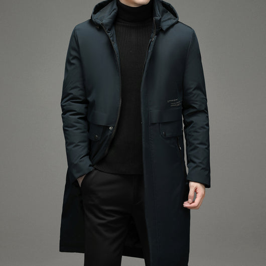 Abrigo Holgado con Capucha para Hombre - Image 11