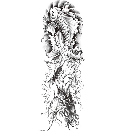 Tatuaje Temporal Impermeable de Brazo Completo - Image 6