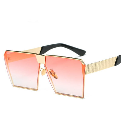Silver-framed square polarized sunglasses with dark gray lenses and textured temples on a white background. - Image 5