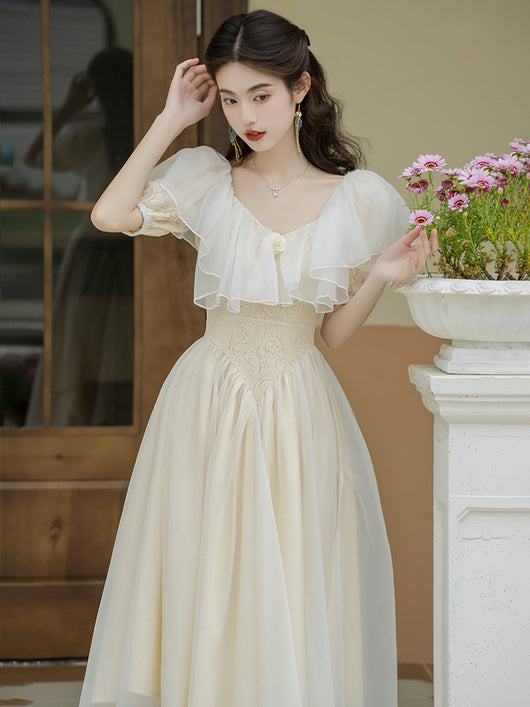 Vestido Retro Francés Romántico y Dulce - Image 14