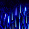 Luces LED Lluvia Meteoro Impermeables 30-50 cm, 8 Tubos, 100-240V con Fuente EU