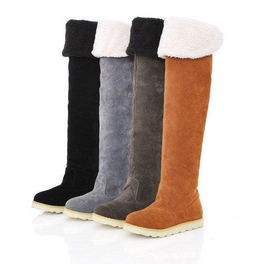 Botas de Nieve Altas Hasta la Rodilla con Forro de Piel Cálida