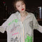 Playera con Letras Graffiti