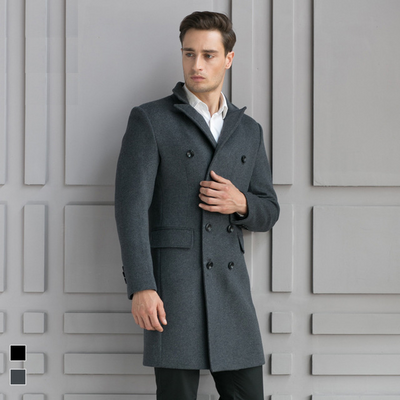 Abrigo de Lana Slim Fit - Trinchera Elegante para Hombre