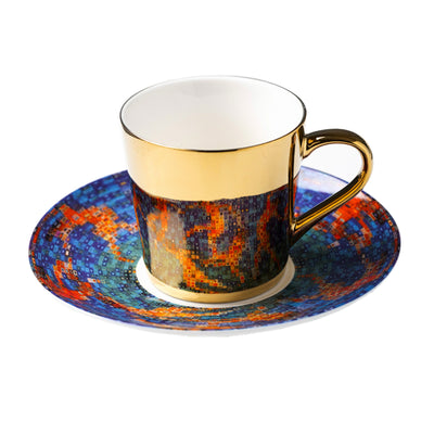 Taza Cerámica Retro con Espejo - Taza de Agua para Té de la Tarde - Image 5