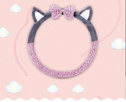 Funda para Volante con Orejas de Gato de Felpa Suave - Image 5