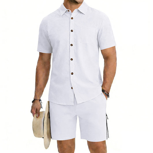 Conjunto de Dos Piezas: Camisa Manga Corta y Shorts con Cordón - Image 9