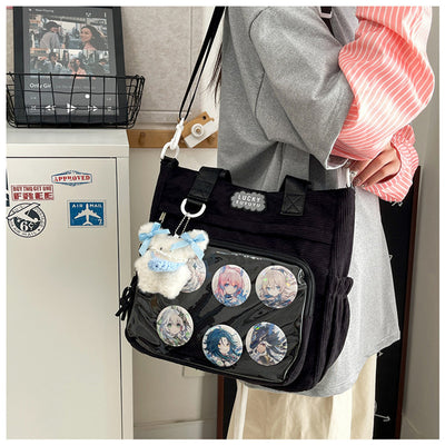 Bolsa Crossbody Transparente de Gran Capacidad Estilo Japonés para Estudiantes - Image 35