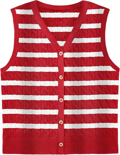 Chaleco Tejido Retorcido para Mujer - Estilo Europeo y Americano - Image 13