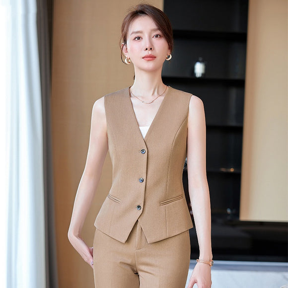 Chaleco Profesional para Recepcionista de Hotel - Uniforme de Trabajo