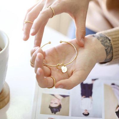 Pulsera de Corazón Anudado Personalizada con Iniciales - Image 4