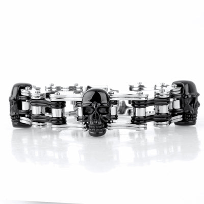 Pulsera de Acero Inoxidable con Calavera - Image 9