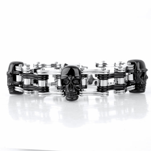 Pulsera de Acero Inoxidable con Calavera - Image 9