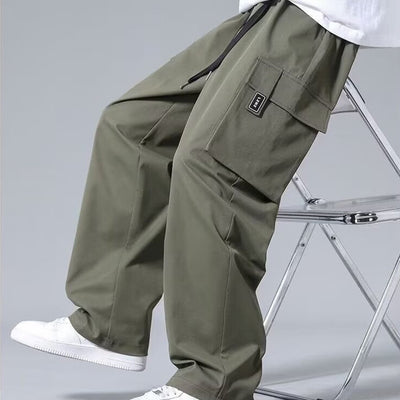 Pantalones Cargo Rectos para Niños con Bolsillos Amplios y Cordón Ajustable - Image 11