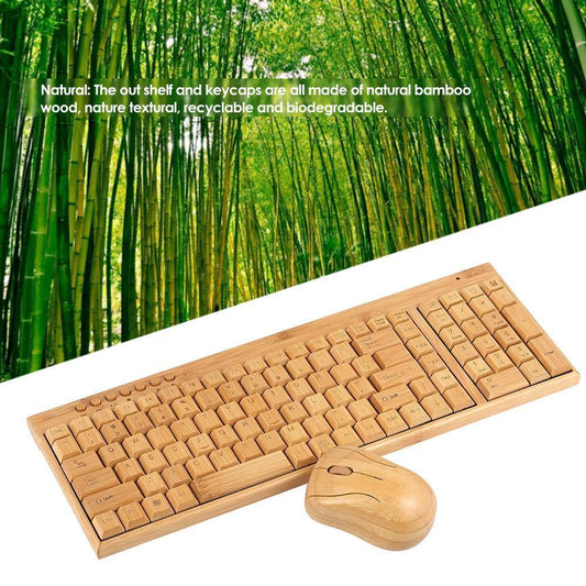 Kit Teclado y Ratón de Bambú Ecológico