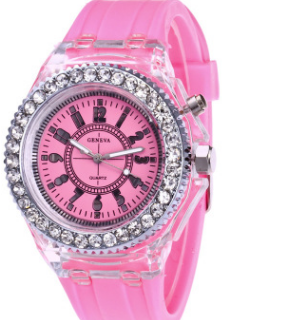 Reloj LED Luminoso Geneva para Mujer con Pulsera de Silicona - Image 10