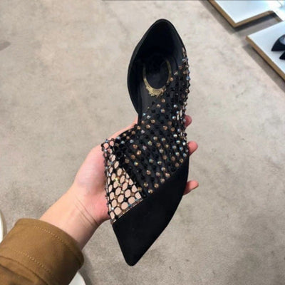 Zapatos Planos Elegantes con Punta Afilada y Detalles Brillantes - Image 9