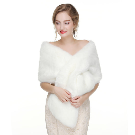 Estola de Piel de Zorro para Novia - Chal Elegante Invierno - Image 14