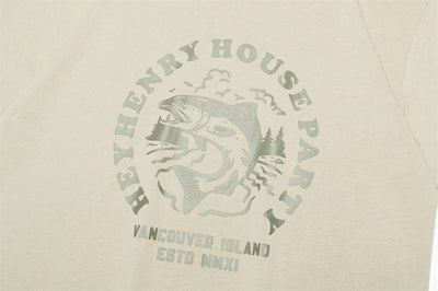Camiseta Estampado Pez Manga Corta para Hombre - Image 15
