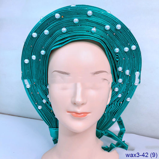Turbante Trenzado Jacquard Perla Árabe para Mujer - Image 23