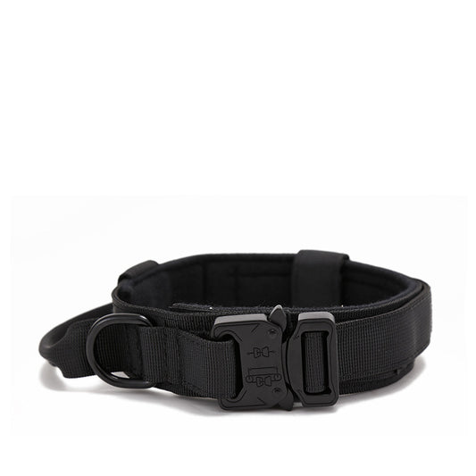Collar Táctico Resistente de Nylon para Perros Medianos y Grandes Ajustable para Exterior