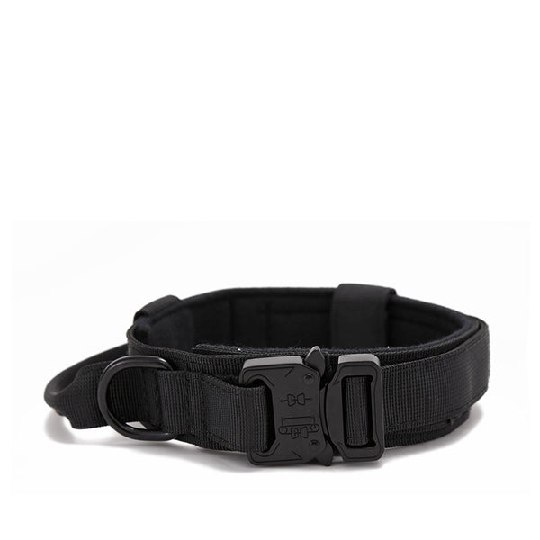 Collar Táctico Resistente de Nylon para Perros Medianos y Grandes Ajustable para Exterior