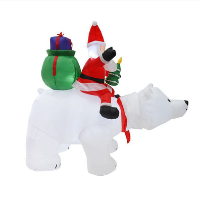 Decoración Navideña Inflable Santa Claus con Luz LED - Soldado Navideño para Jardín - Image 25