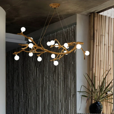 Lámpara Decorativa Rama Árbol Zen Estilo Wabi-sabi para Restaurantes - Image 9