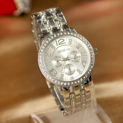 Reloj de Moda Geneva con Diamantes en Aleación - Image 5